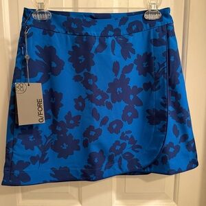G/FORE Women’s Maverick Tonal Floral Wrap Golf Skort Blue Size 2